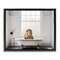 Stupell Industries Minimalist Lion Bathtime Floating Frame, design by Sasha